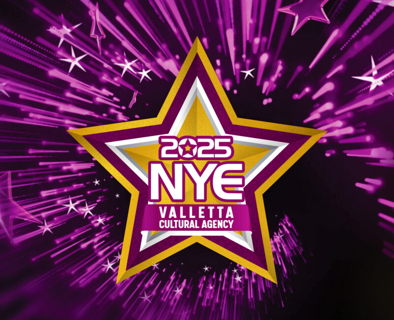 Artwork for NYE 2025 celebrationsin Valletta