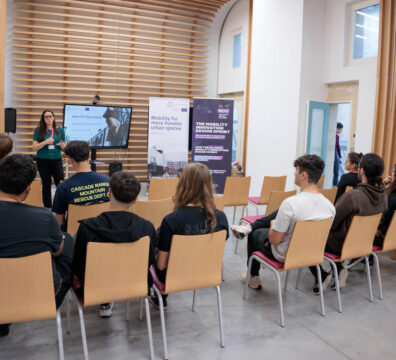 A photo showing participants during the \urban Mobility Design Sprint