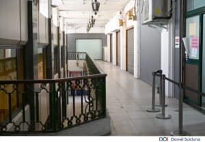A photo showing the depilidated City Gate Complex in Valletta